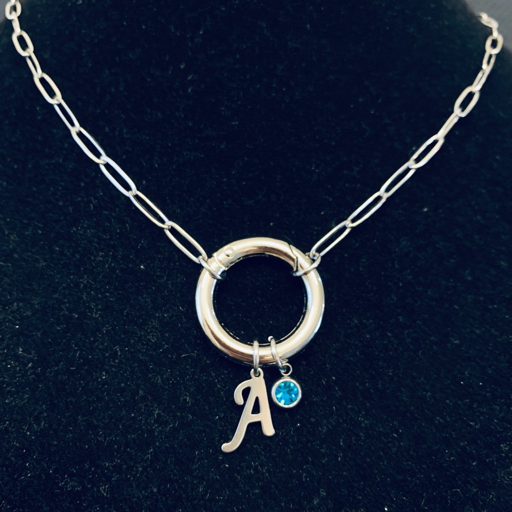 “Paper Clip” chain necklace personalized and customized